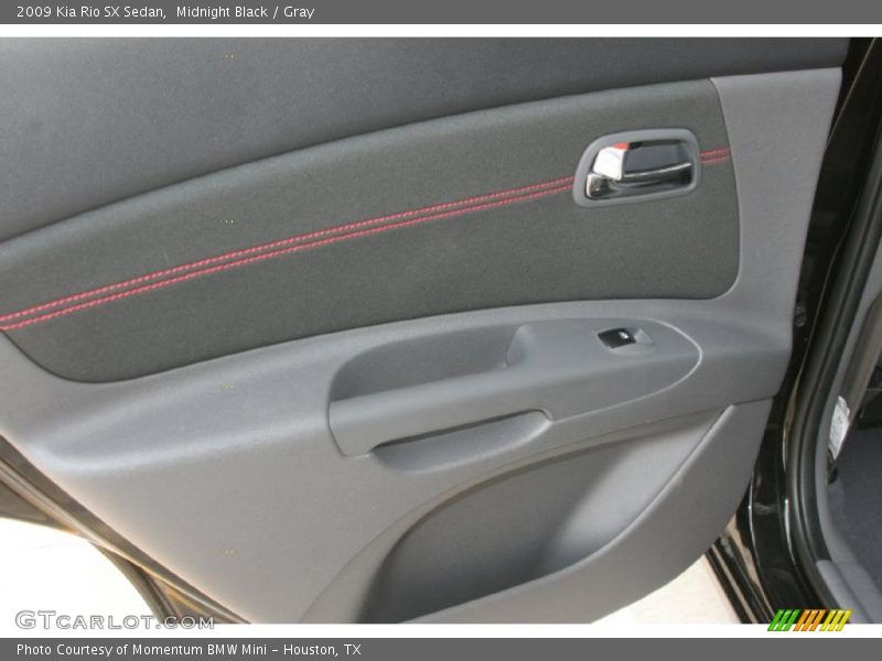 Midnight Black / Gray 2009 Kia Rio SX Sedan