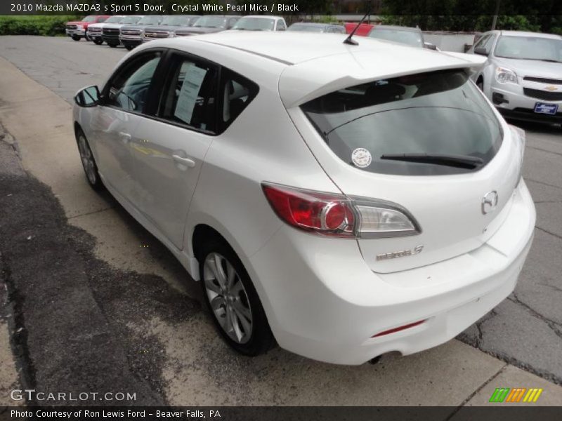 Crystal White Pearl Mica / Black 2010 Mazda MAZDA3 s Sport 5 Door
