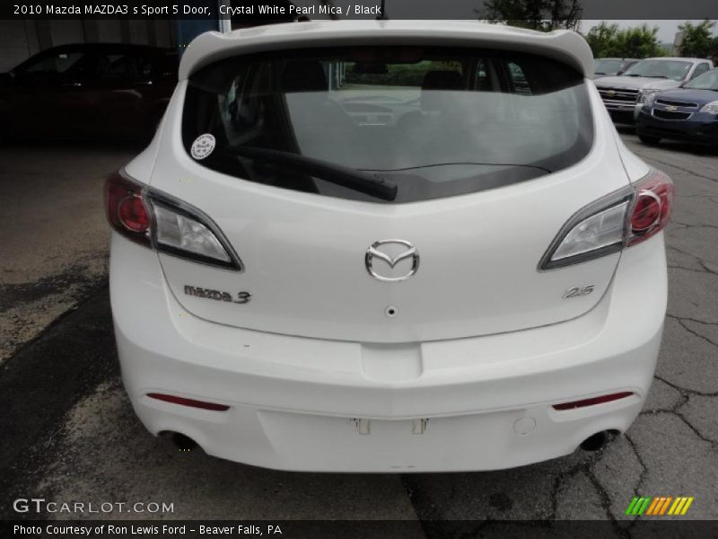 Crystal White Pearl Mica / Black 2010 Mazda MAZDA3 s Sport 5 Door