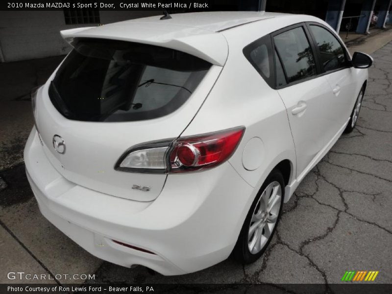 Crystal White Pearl Mica / Black 2010 Mazda MAZDA3 s Sport 5 Door