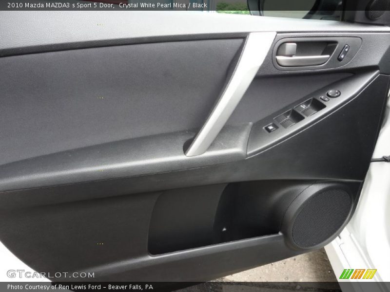Crystal White Pearl Mica / Black 2010 Mazda MAZDA3 s Sport 5 Door