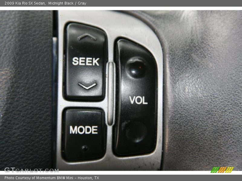 Midnight Black / Gray 2009 Kia Rio SX Sedan