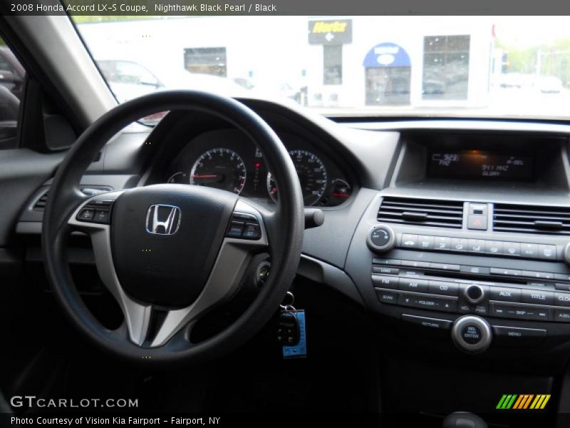 Nighthawk Black Pearl / Black 2008 Honda Accord LX-S Coupe