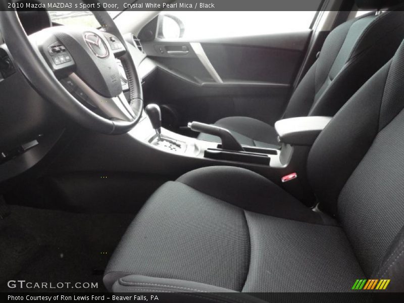 Crystal White Pearl Mica / Black 2010 Mazda MAZDA3 s Sport 5 Door
