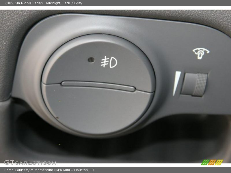 Midnight Black / Gray 2009 Kia Rio SX Sedan