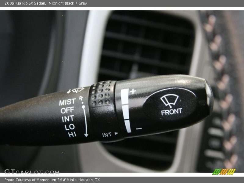 Midnight Black / Gray 2009 Kia Rio SX Sedan