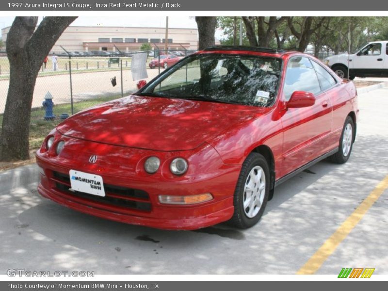 Inza Red Pearl Metallic / Black 1997 Acura Integra LS Coupe