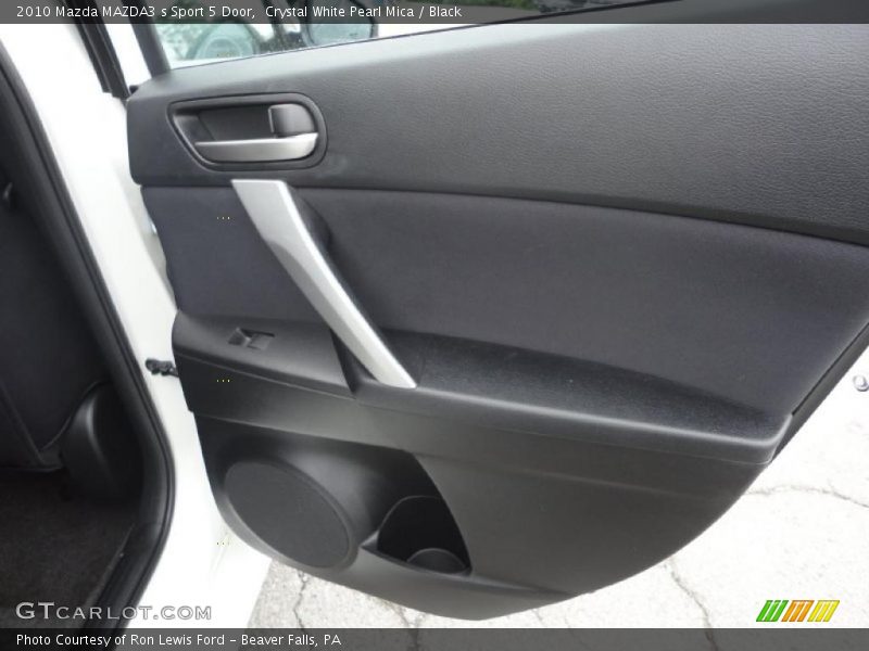 Crystal White Pearl Mica / Black 2010 Mazda MAZDA3 s Sport 5 Door