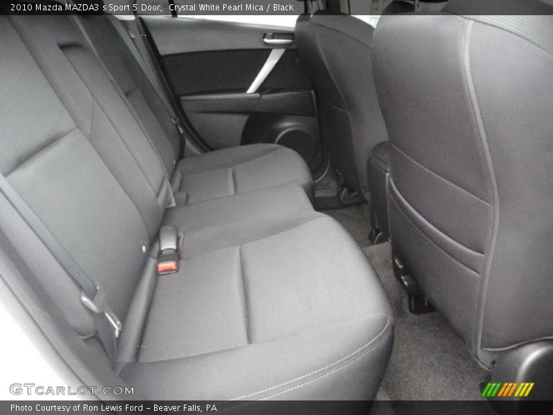 Crystal White Pearl Mica / Black 2010 Mazda MAZDA3 s Sport 5 Door