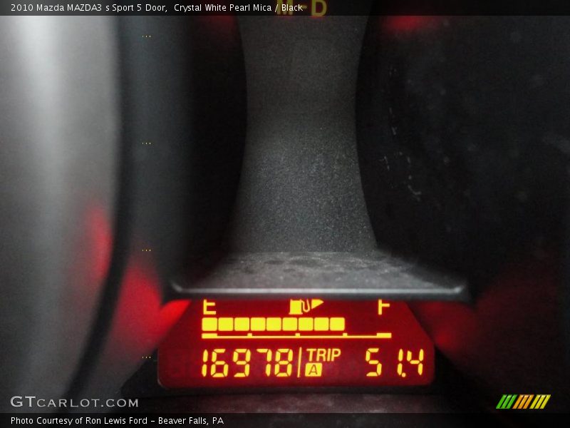 Crystal White Pearl Mica / Black 2010 Mazda MAZDA3 s Sport 5 Door