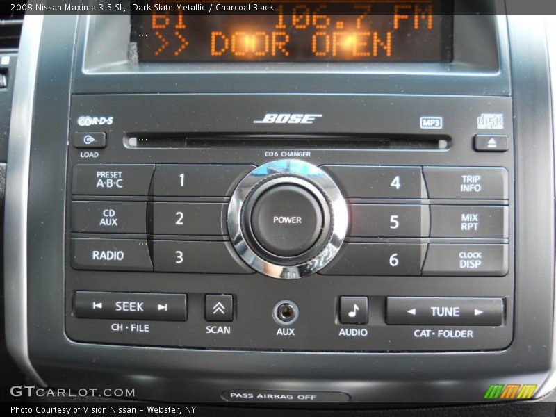 Dark Slate Metallic / Charcoal Black 2008 Nissan Maxima 3.5 SL