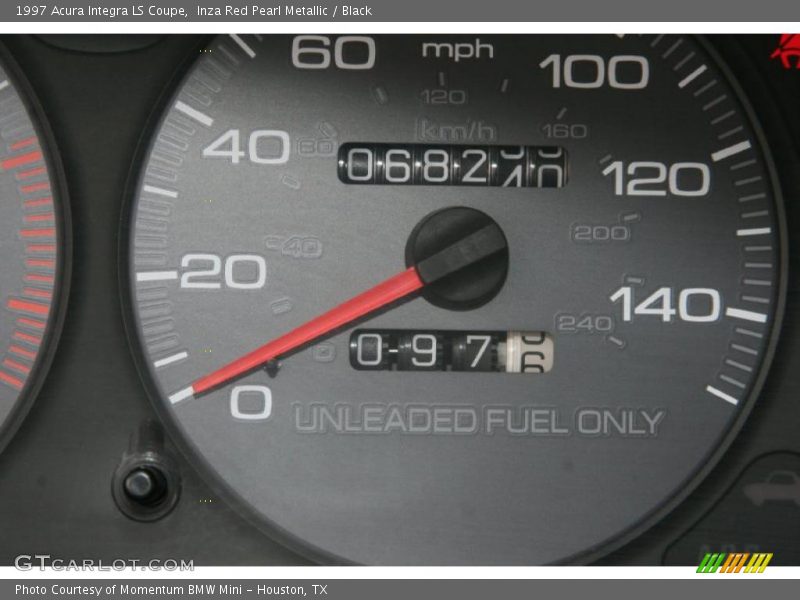 Inza Red Pearl Metallic / Black 1997 Acura Integra LS Coupe