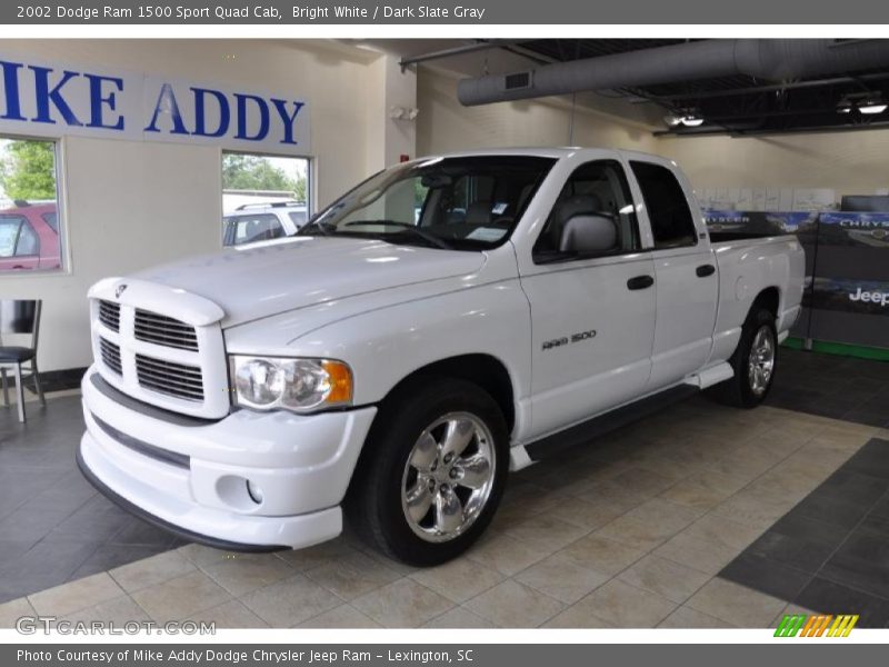 Bright White / Dark Slate Gray 2002 Dodge Ram 1500 Sport Quad Cab