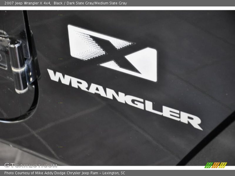 Black / Dark Slate Gray/Medium Slate Gray 2007 Jeep Wrangler X 4x4