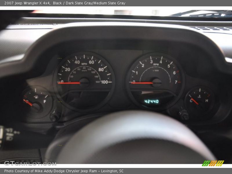 Black / Dark Slate Gray/Medium Slate Gray 2007 Jeep Wrangler X 4x4