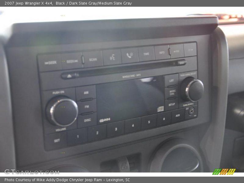 Black / Dark Slate Gray/Medium Slate Gray 2007 Jeep Wrangler X 4x4