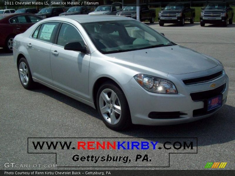 Silver Ice Metallic / Titanium 2011 Chevrolet Malibu LS