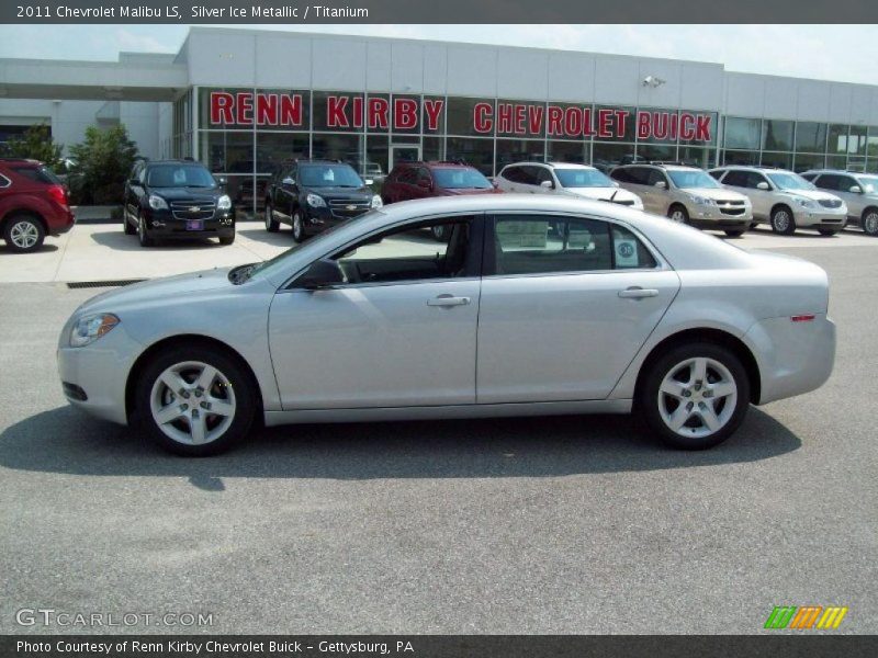 Silver Ice Metallic / Titanium 2011 Chevrolet Malibu LS