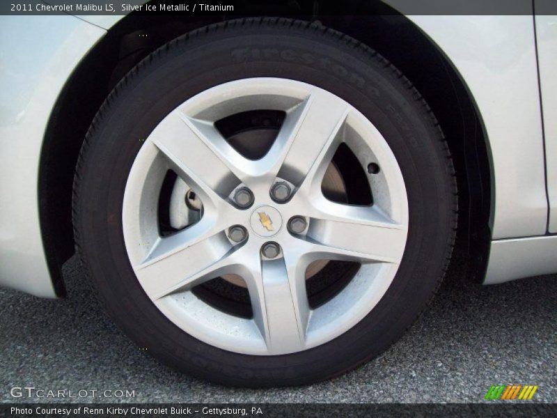 Silver Ice Metallic / Titanium 2011 Chevrolet Malibu LS