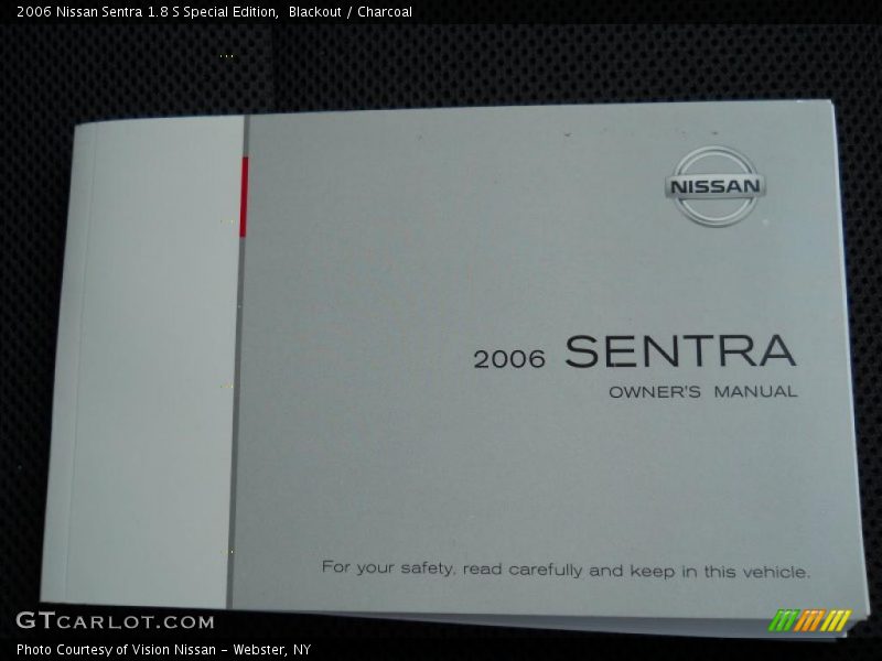 Blackout / Charcoal 2006 Nissan Sentra 1.8 S Special Edition