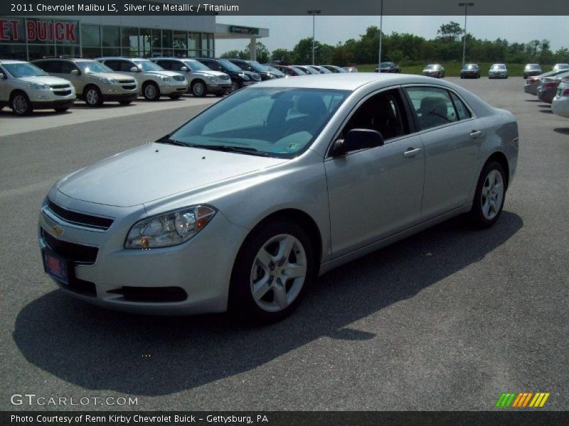Silver Ice Metallic / Titanium 2011 Chevrolet Malibu LS