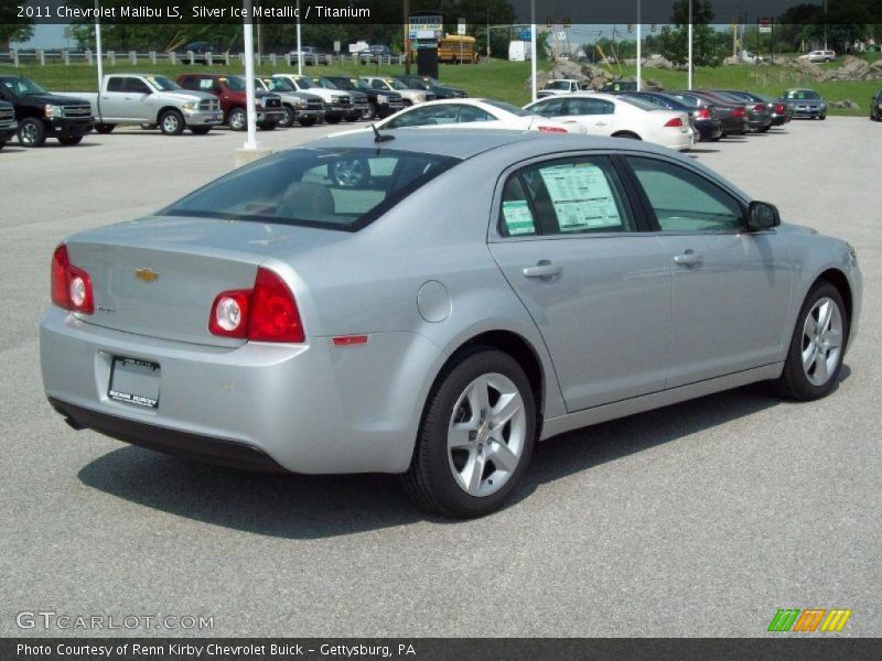 Silver Ice Metallic / Titanium 2011 Chevrolet Malibu LS