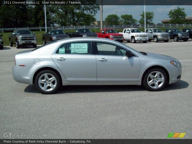 Silver Ice Metallic / Titanium 2011 Chevrolet Malibu LS