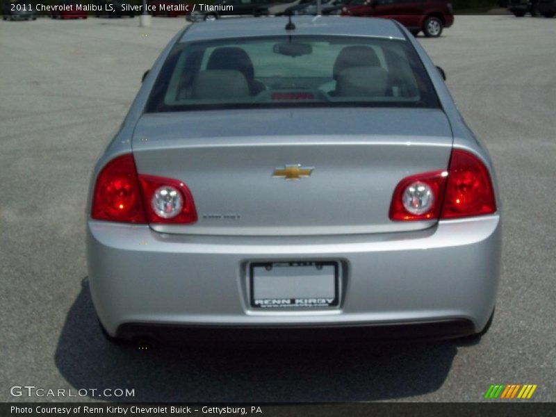Silver Ice Metallic / Titanium 2011 Chevrolet Malibu LS