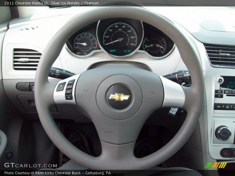 Silver Ice Metallic / Titanium 2011 Chevrolet Malibu LS