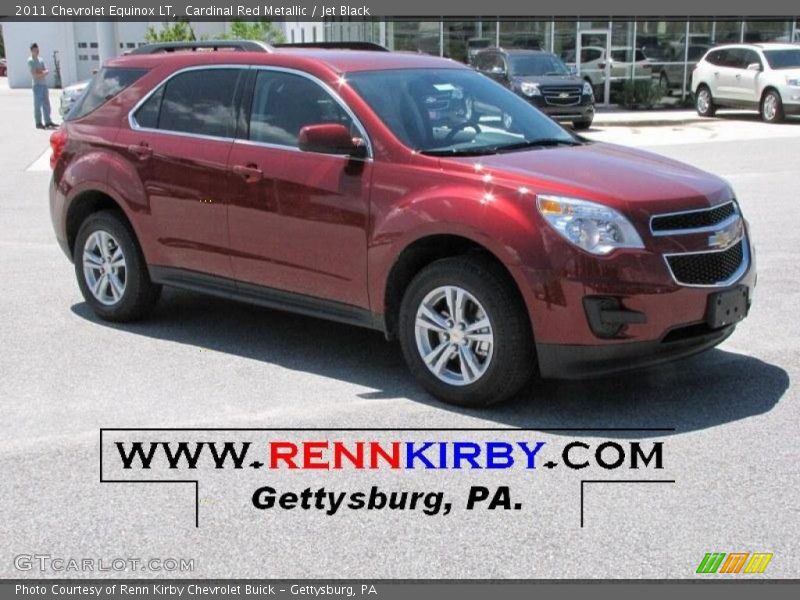 Cardinal Red Metallic / Jet Black 2011 Chevrolet Equinox LT