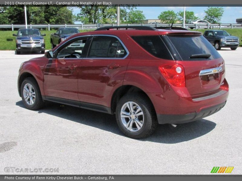 Cardinal Red Metallic / Jet Black 2011 Chevrolet Equinox LT