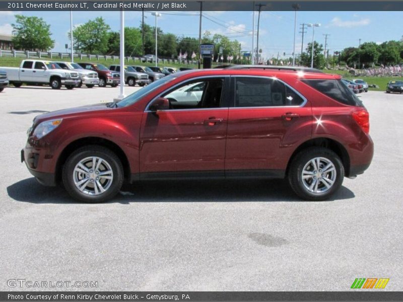 Cardinal Red Metallic / Jet Black 2011 Chevrolet Equinox LT