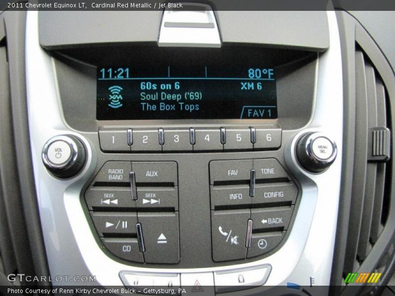 Cardinal Red Metallic / Jet Black 2011 Chevrolet Equinox LT
