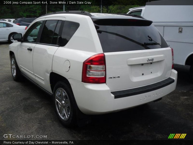 Stone White / Dark Slate Gray 2008 Jeep Compass Sport 4x4