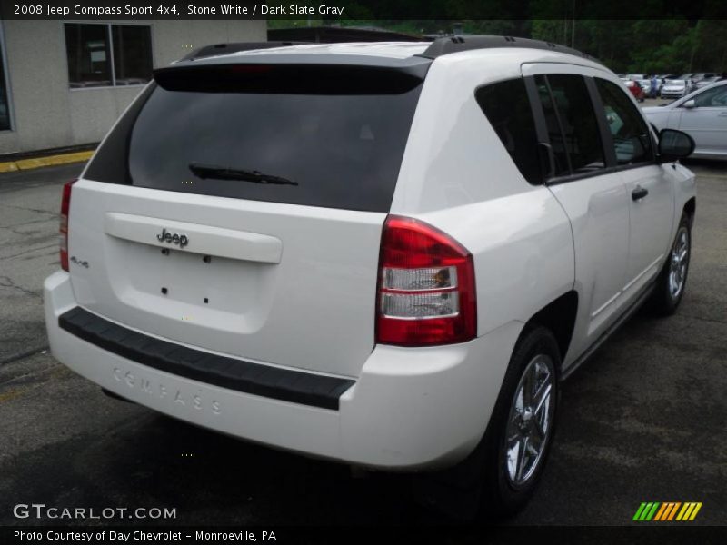 Stone White / Dark Slate Gray 2008 Jeep Compass Sport 4x4
