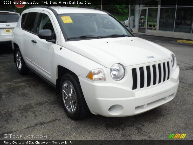 Stone White / Dark Slate Gray 2008 Jeep Compass Sport 4x4