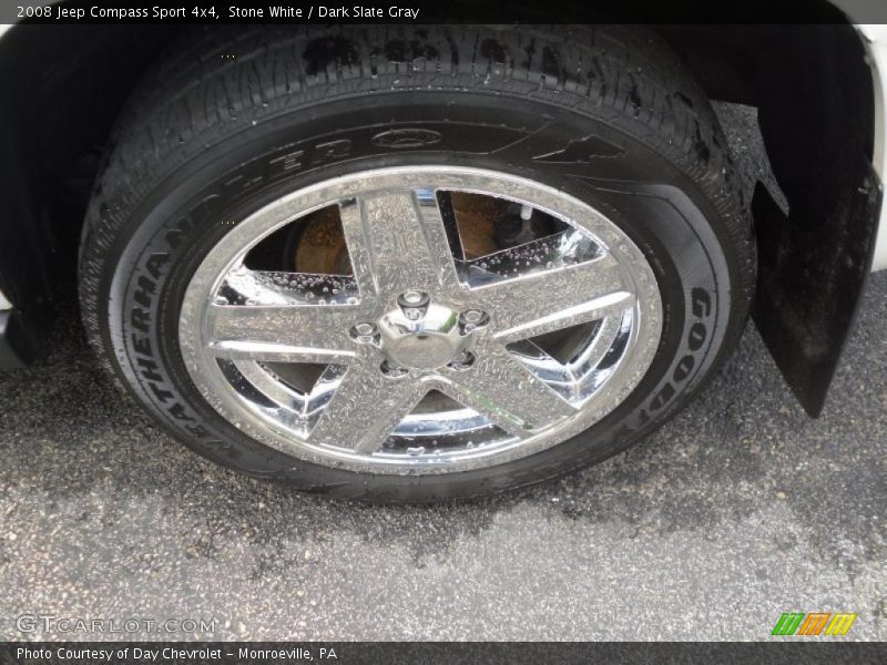 Stone White / Dark Slate Gray 2008 Jeep Compass Sport 4x4