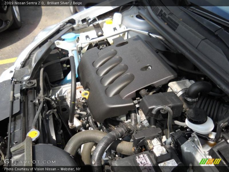 Brilliant Silver / Beige 2009 Nissan Sentra 2.0