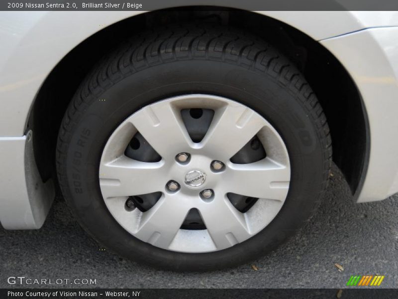 Brilliant Silver / Beige 2009 Nissan Sentra 2.0