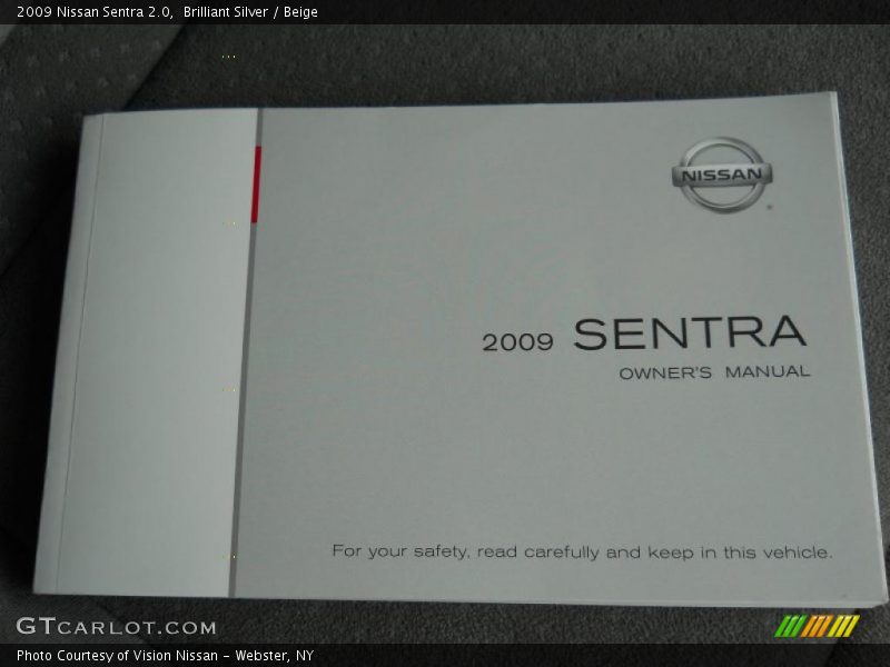 Brilliant Silver / Beige 2009 Nissan Sentra 2.0