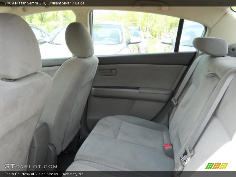 Brilliant Silver / Beige 2009 Nissan Sentra 2.0