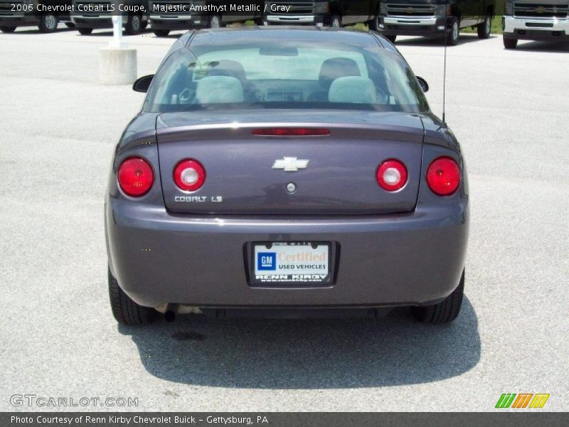 Majestic Amethyst Metallic / Gray 2006 Chevrolet Cobalt LS Coupe