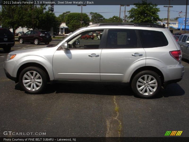 Steel Silver Metallic / Black 2011 Subaru Forester 2.5 X Premium