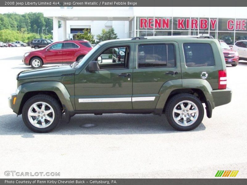 Jeep Green Metallic / Pastel Pebble Beige 2008 Jeep Liberty Limited 4x4