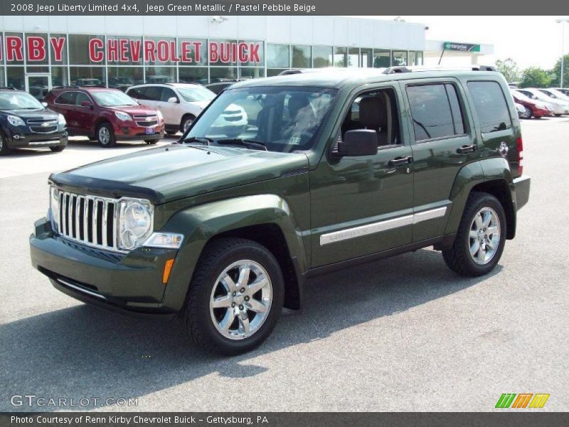 Jeep Green Metallic / Pastel Pebble Beige 2008 Jeep Liberty Limited 4x4