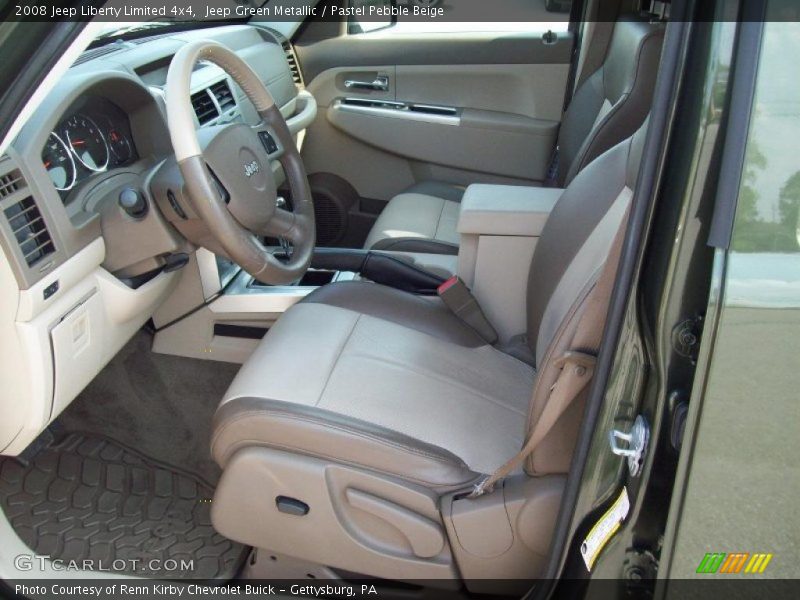 Jeep Green Metallic / Pastel Pebble Beige 2008 Jeep Liberty Limited 4x4