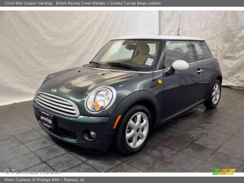British Racing Green Metallic / Gravity Tuscan Beige Leather 2009 Mini Cooper Hardtop