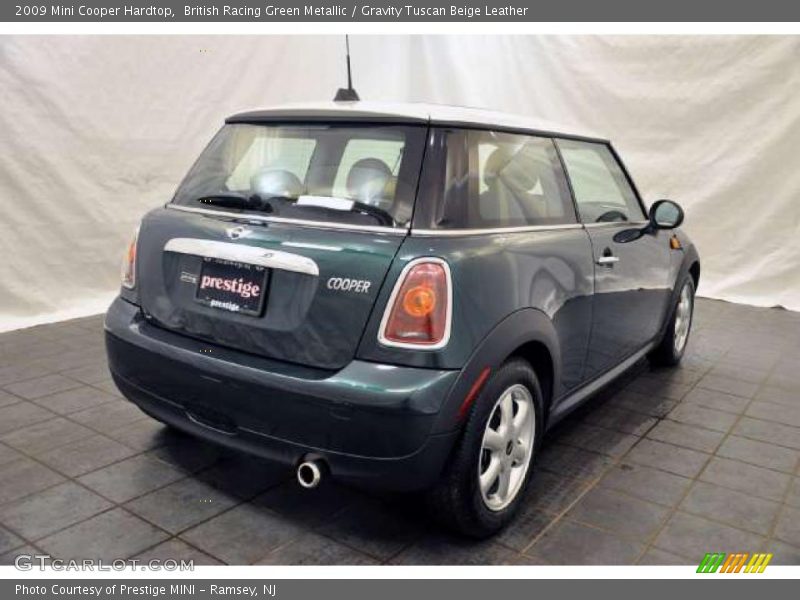 British Racing Green Metallic / Gravity Tuscan Beige Leather 2009 Mini Cooper Hardtop