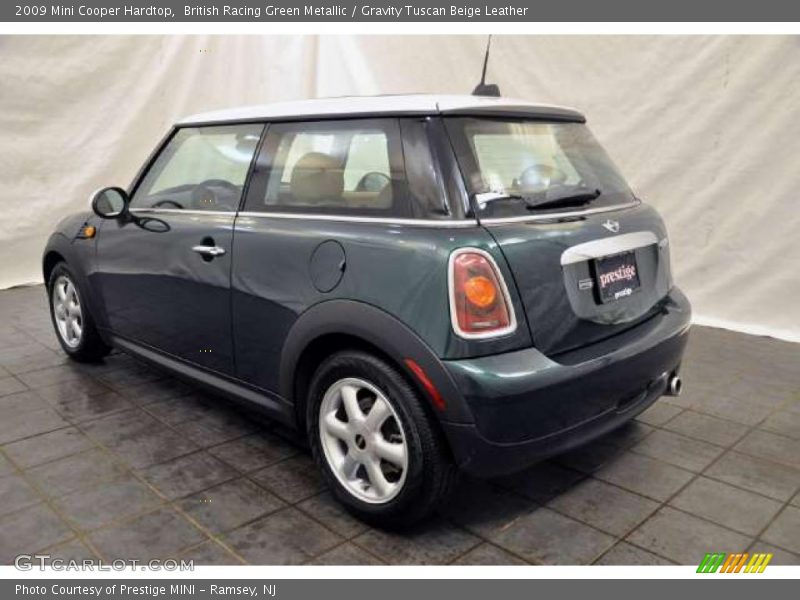 British Racing Green Metallic / Gravity Tuscan Beige Leather 2009 Mini Cooper Hardtop