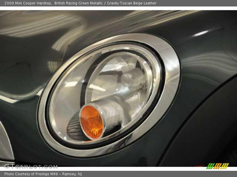 British Racing Green Metallic / Gravity Tuscan Beige Leather 2009 Mini Cooper Hardtop
